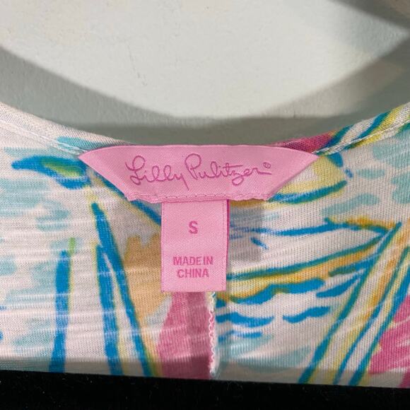 Lilly Pulitzer Women Treena You Gotta Regatta Sailboats Maxi Tank Dress Size S - Picture 6 of 7